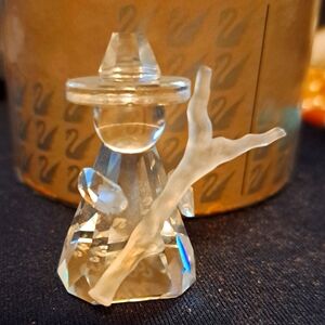 Swarovski Silver Crystal  Nativity  shepherd  in box with C0A excellent